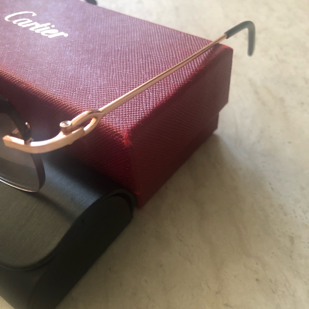 Authentic Custom Rose Gold Cartier sunglasses